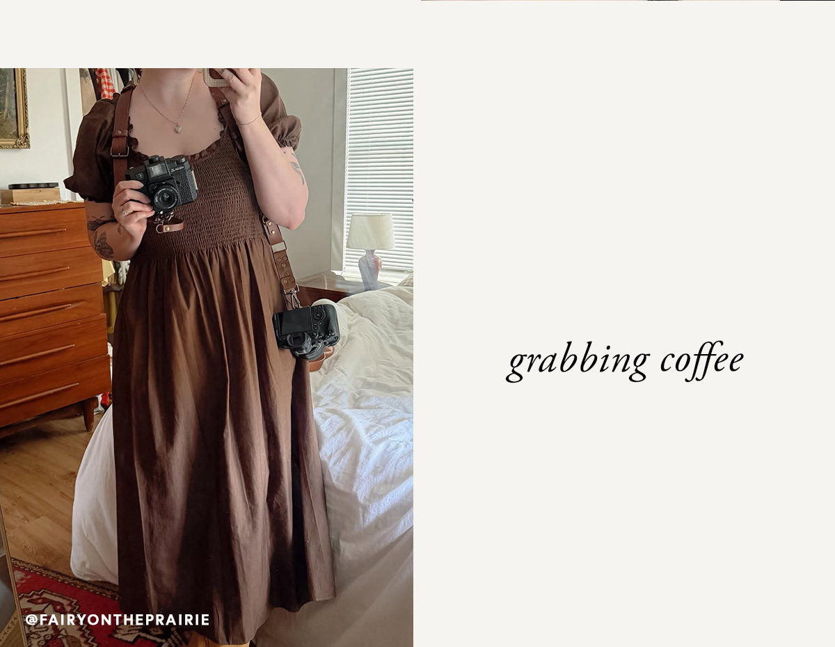 grabbing coffee