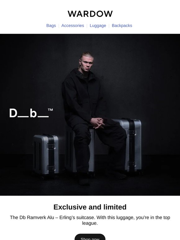 Erling Haaland's Db aluminium suitcase – online exclusive with us