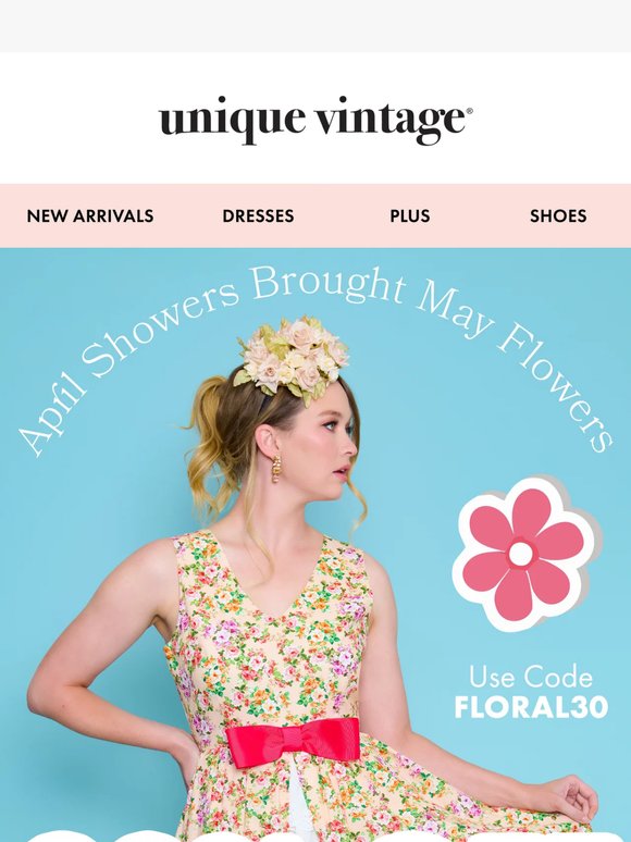 April Showers, Brought 30% Off May Flowers