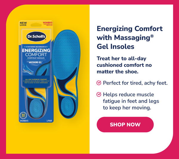 Energizing Comfort with Massaging® Gel Insoles | Shop Now