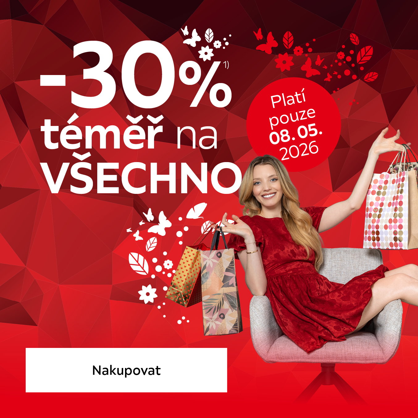 Sleva 30 % na téměř vše