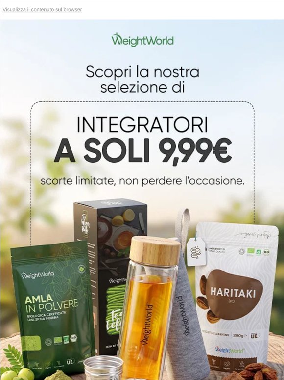 — —, Solo 9,99€ Per Gli Integratori Selezionati: Approfitta Ora 🔥