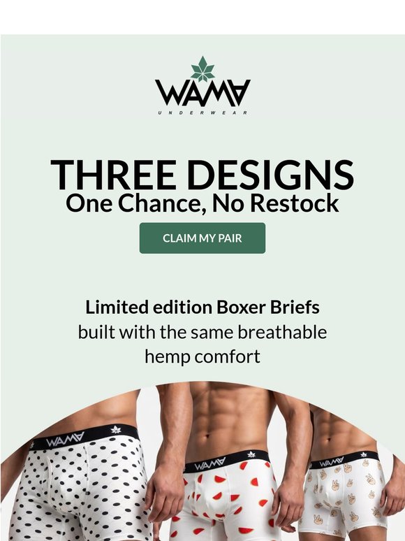 3 Limited Edition Designs. No restocks. Ever 🚨