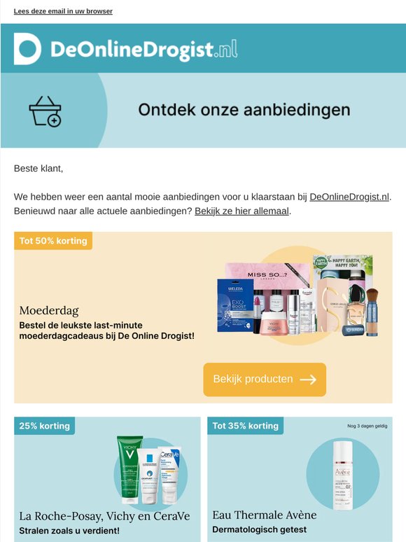 Eucerin, Valdispert, Cetaphil en vele andere aanbiedingen!