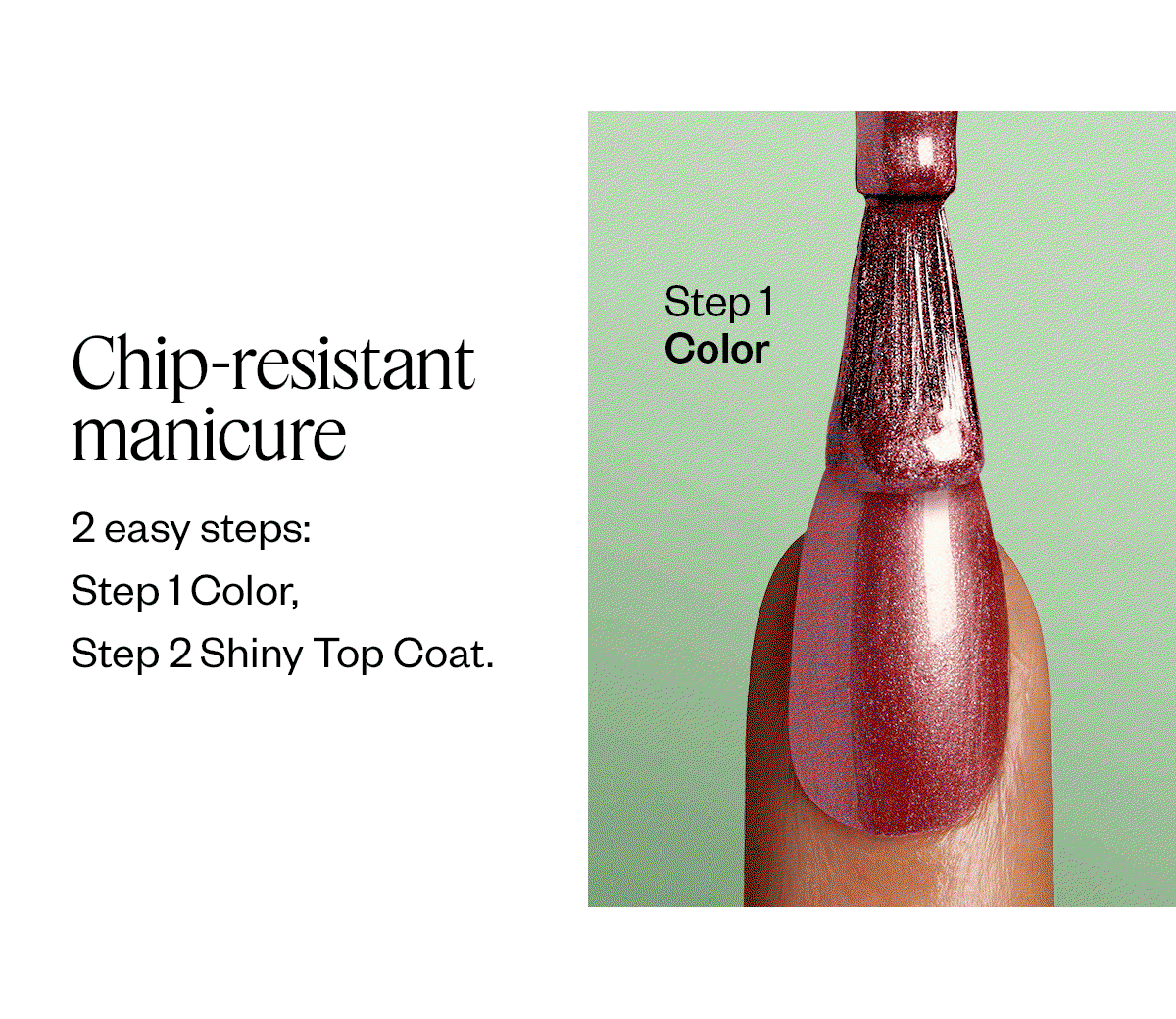 Chip-resistant manicure