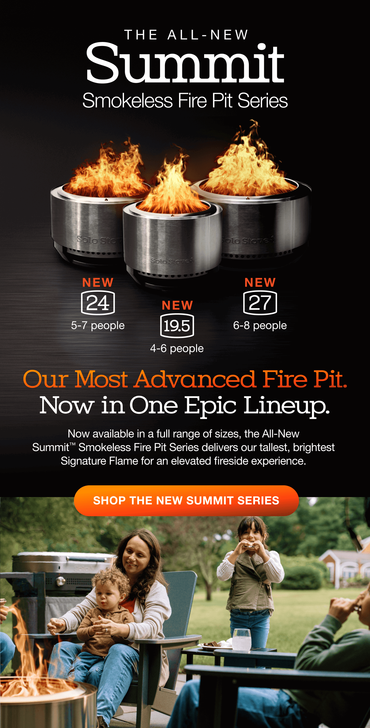 Summit Smokeless Fire Pit Series