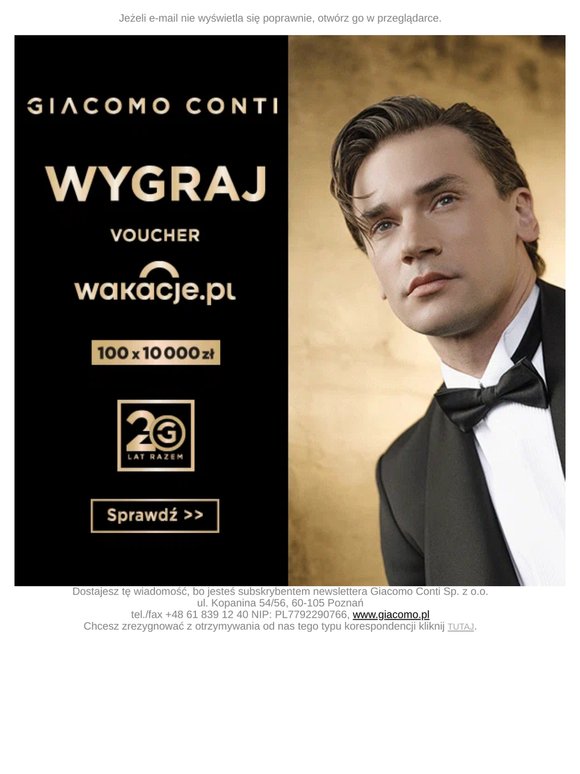 Lato tuż, tuż >> Wygraj wakacje z Giacomo Conti 🏖️
