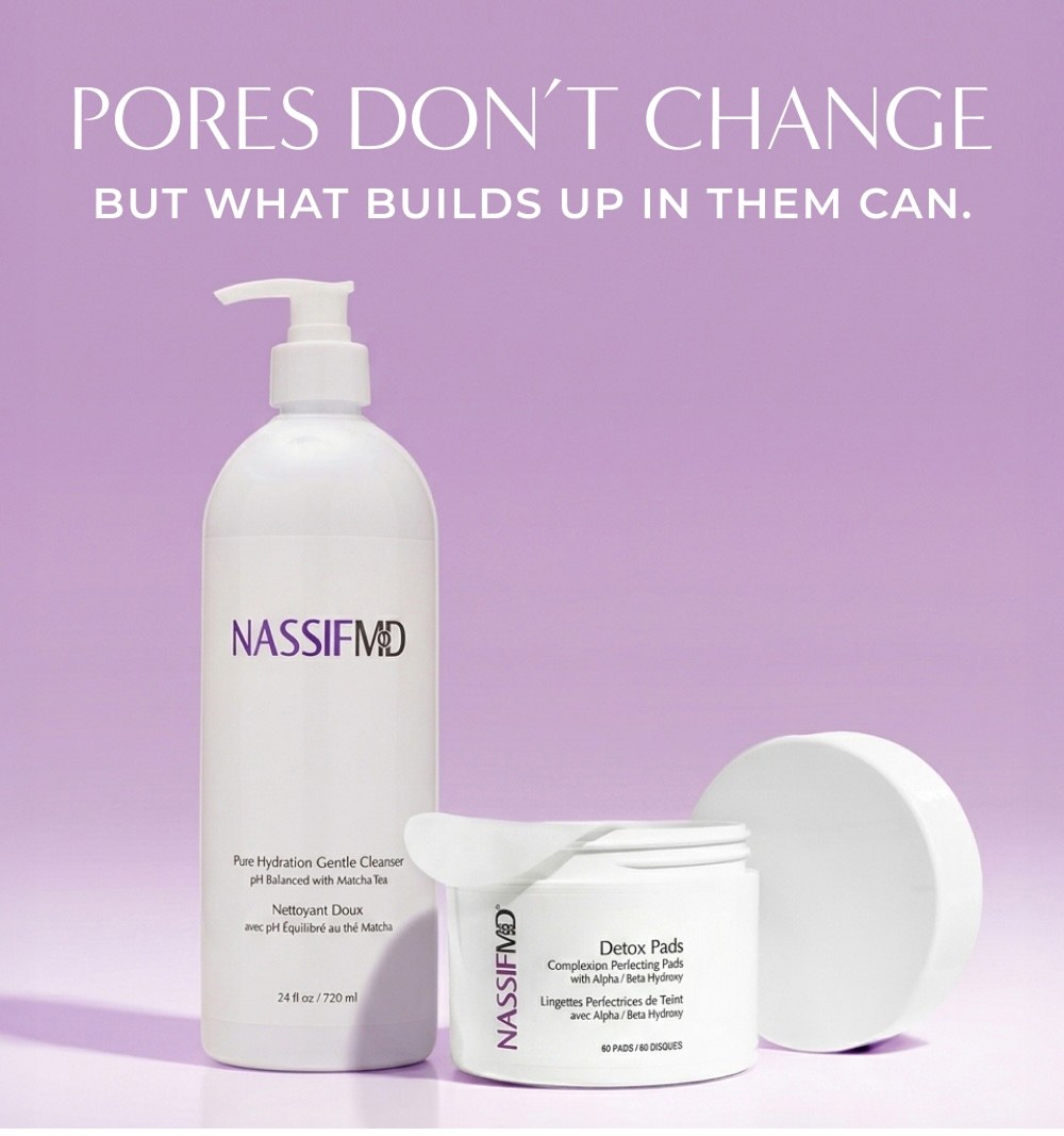PORES DON'T CHANGE BUT WHAT BUILDS UP IN THEM CAN.