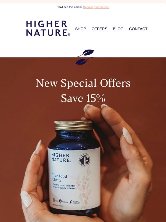 Your Latest Higher Nature Deals Are Here