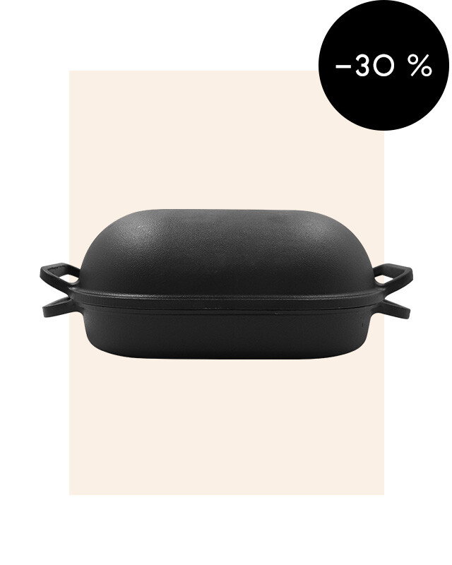 Nordwik levain bread mold XL 39x26 cm Black