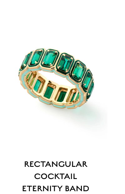 RECTANGULAR COCKTAIL ETERNITY BAND
