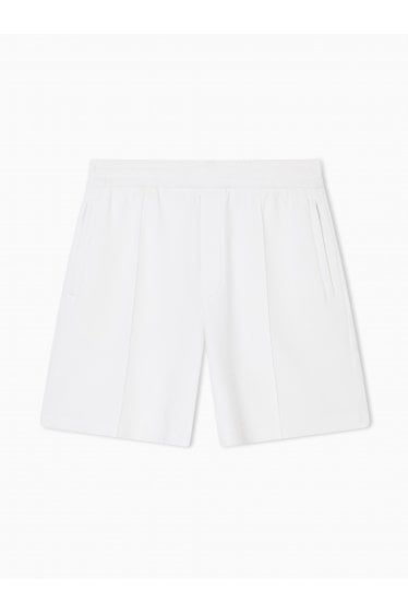 Double-Jersey Branded Shorts White