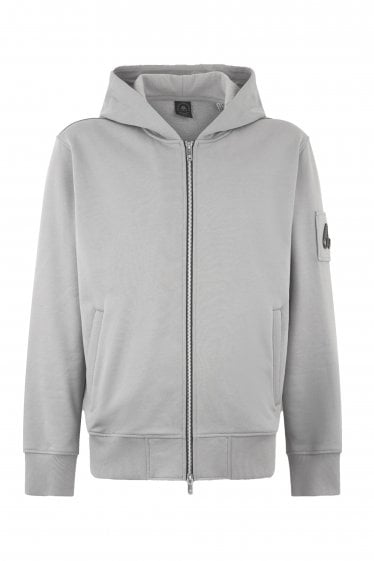 Hartsfield Zip Hoodie Top Grey