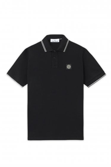 S0018 Patch Logo Polo Black