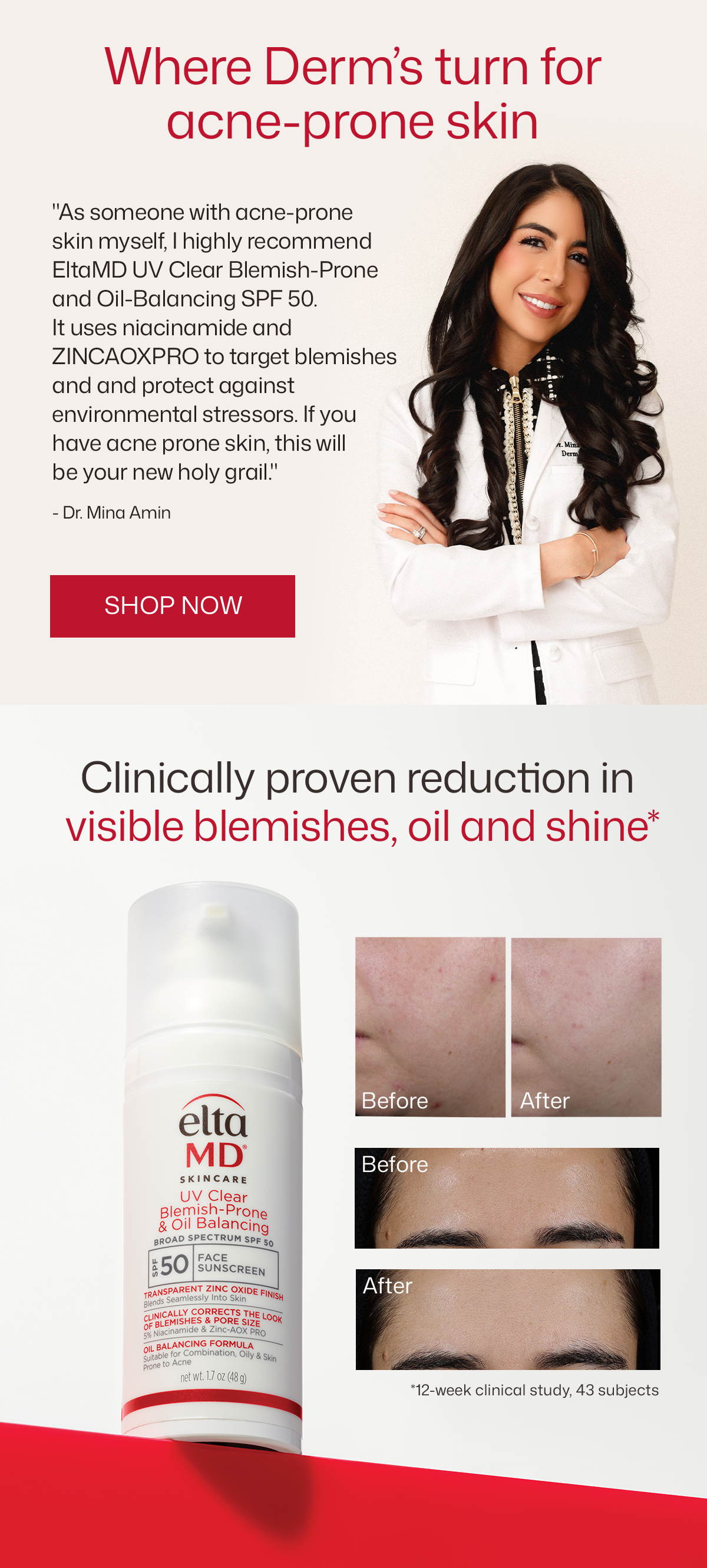 UV Clear Blemish-Prone & Oil Balancing SPF 50