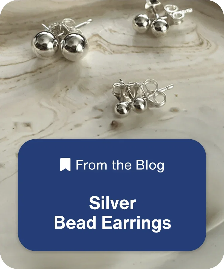 From the Blog: Silver Bead Earrings