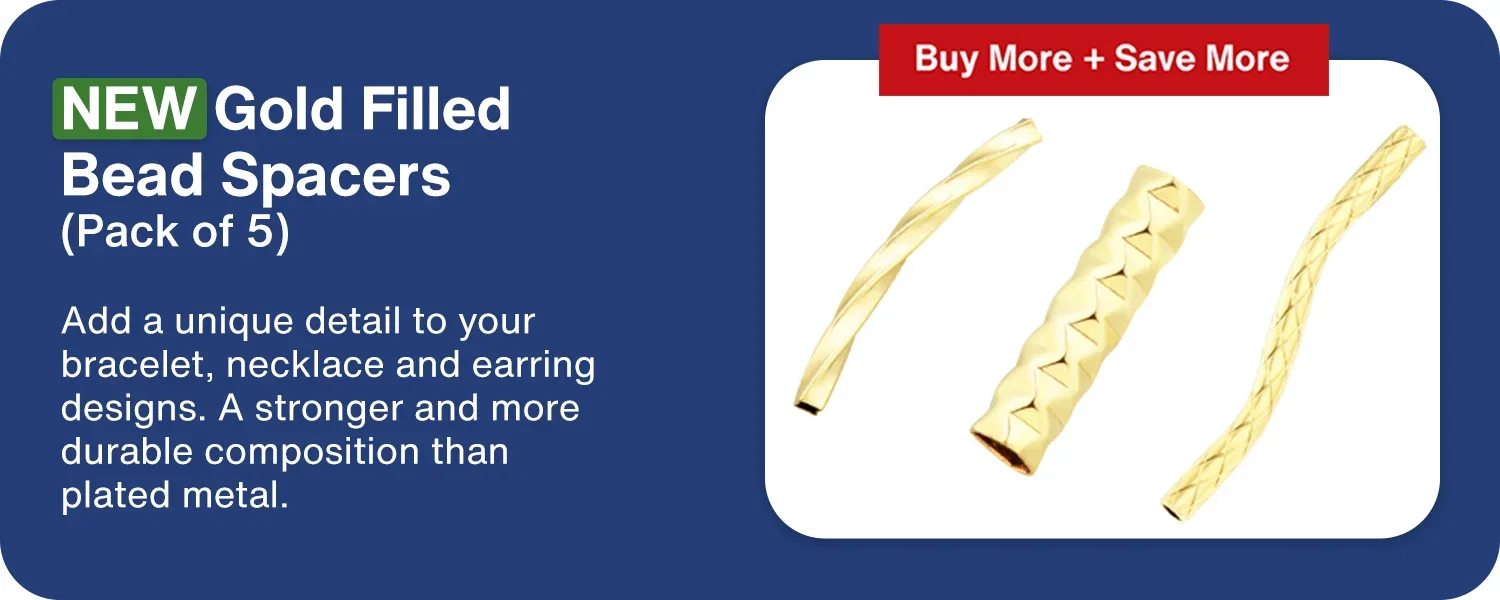 NEW Gold Filled Bead Spacers (Pack of 5)