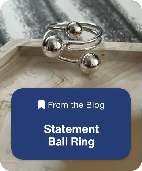 From the Blog: Statement Ball Ring