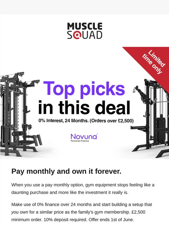 Complete setups from £99.57 p/month