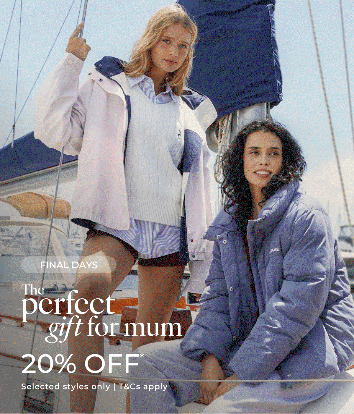 FINAL DAYS - 20% Off Selected Styles 