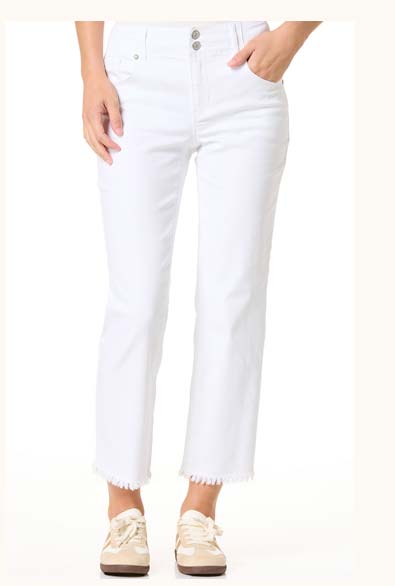 Shop White Frayed Jeans