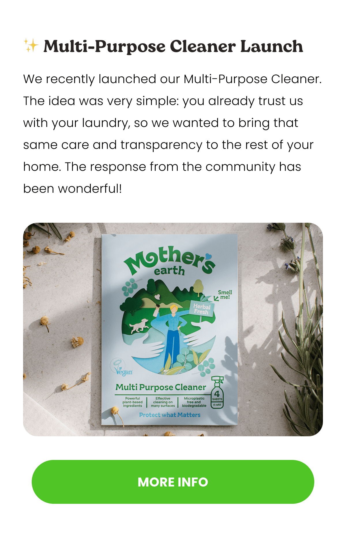 ✨ Multi-Purpose Cleaner Launch 