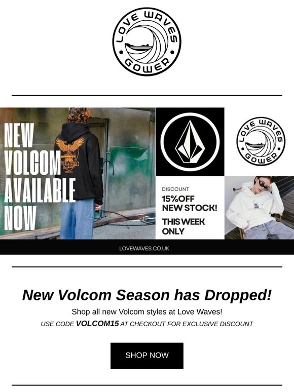 NEW VOLCOM IN STOCK NOW!