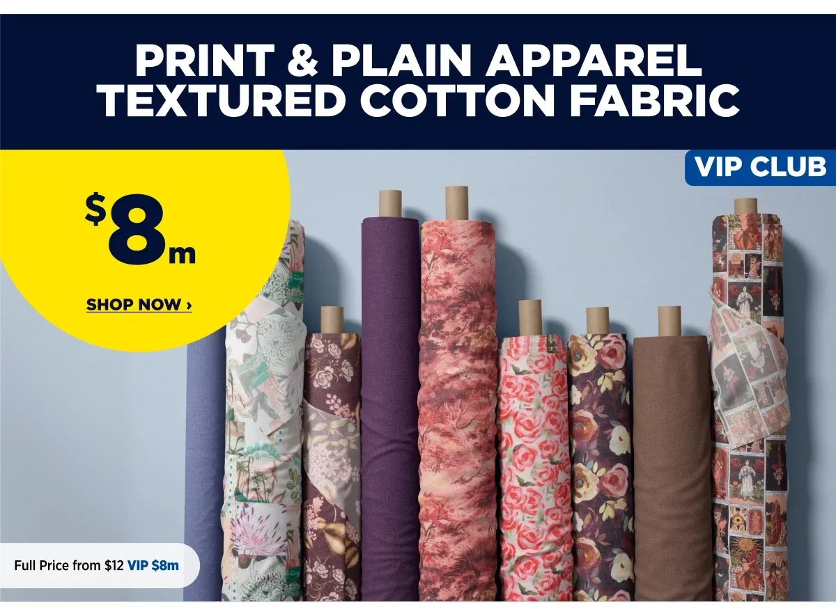 PRINT & PLAIN APPAREL TEXTURED COTTON FABRIC