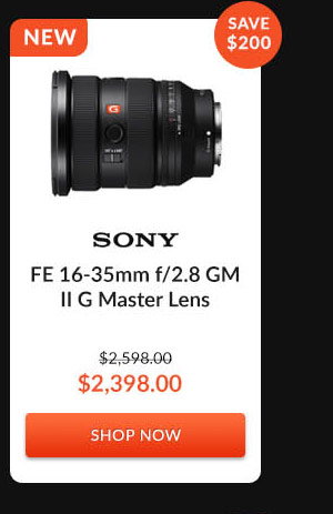 Sony FE 16-35mm f/2.8 GM II G Master Lens