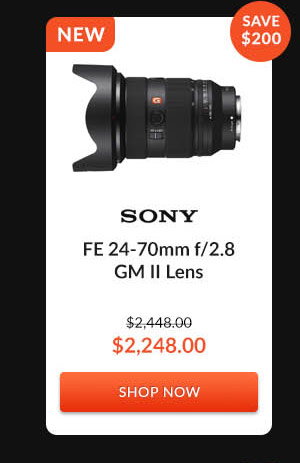 Sony FE 24-70mm f/2.8 GM II Lens
