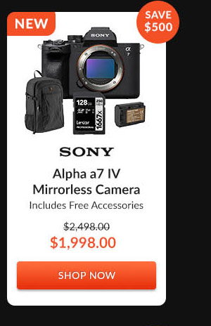 Sony Alpha a7 IV Mirrorless Camera  Includes Free Accessories