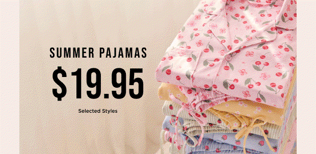 Summer pajamas $19,95 and matching socks 3 for $10