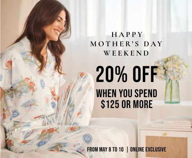 20% OFF when you spend $125 or more