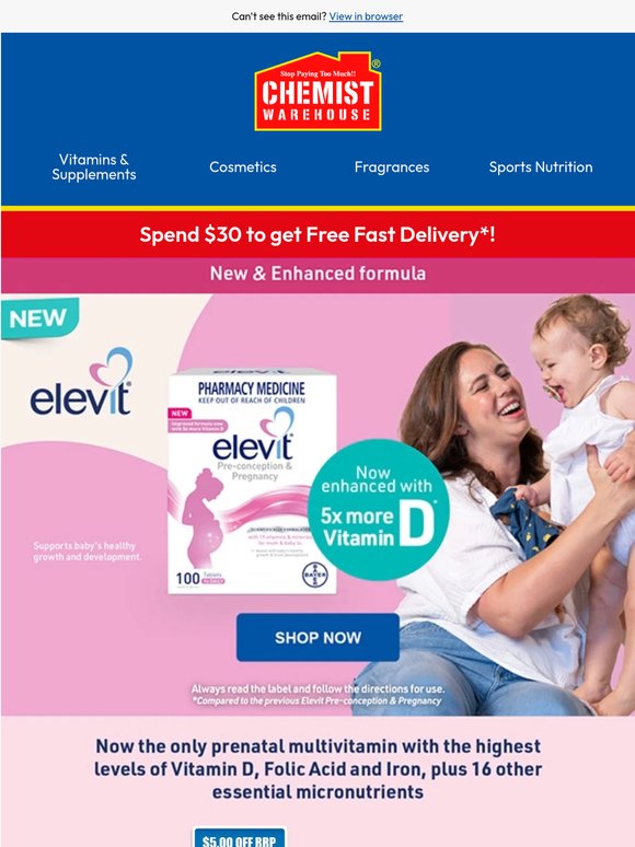 Elevit support for every stage