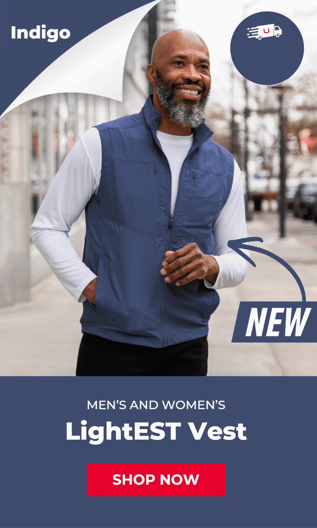 LightEST Vests new color (Indigo) & back in stock