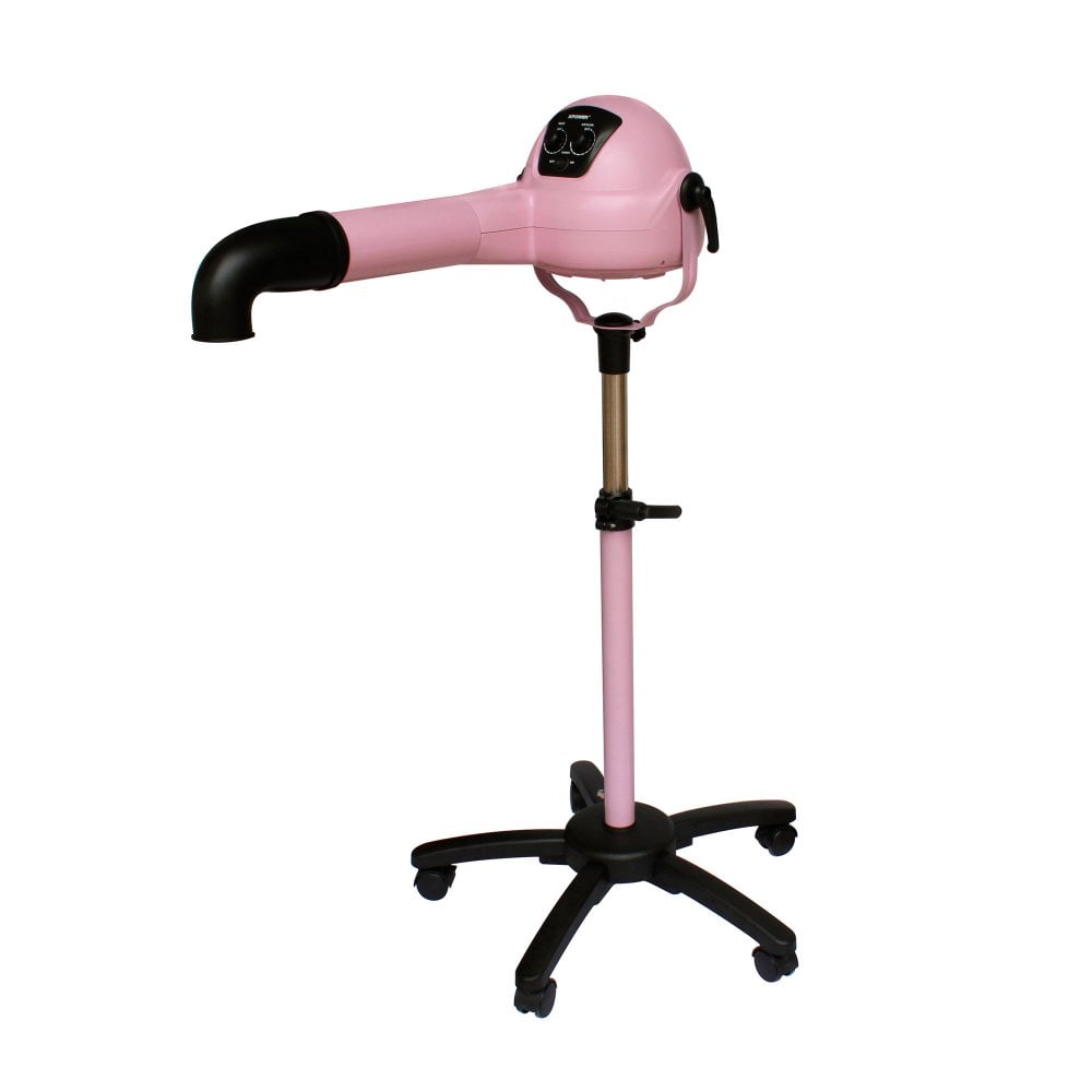 Image of XPower B-18 Anionic Brushless Stand Dryer - Pale Pink