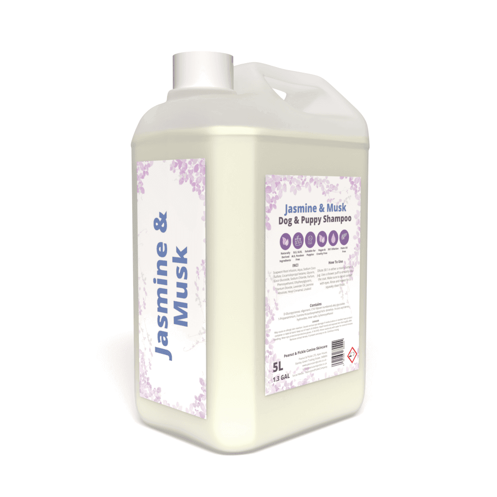 Image of Peanut & Pickle Jasmine And Musk Dog & Puppy Deodorising Shampoo - 5L