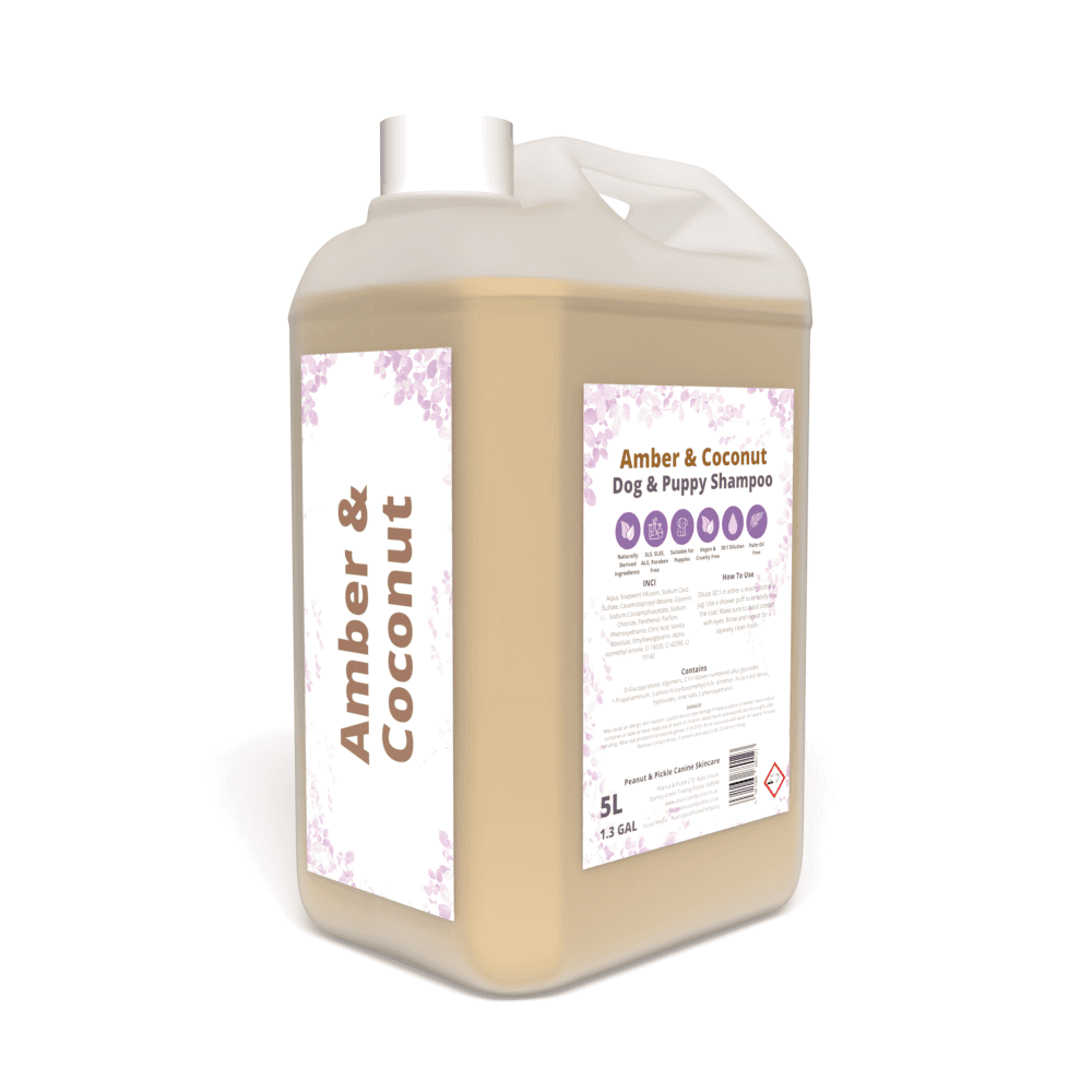Image of Peanut & Pickle Amber And Coconut Conditioning Dog & Puppy Shampoo - 5L