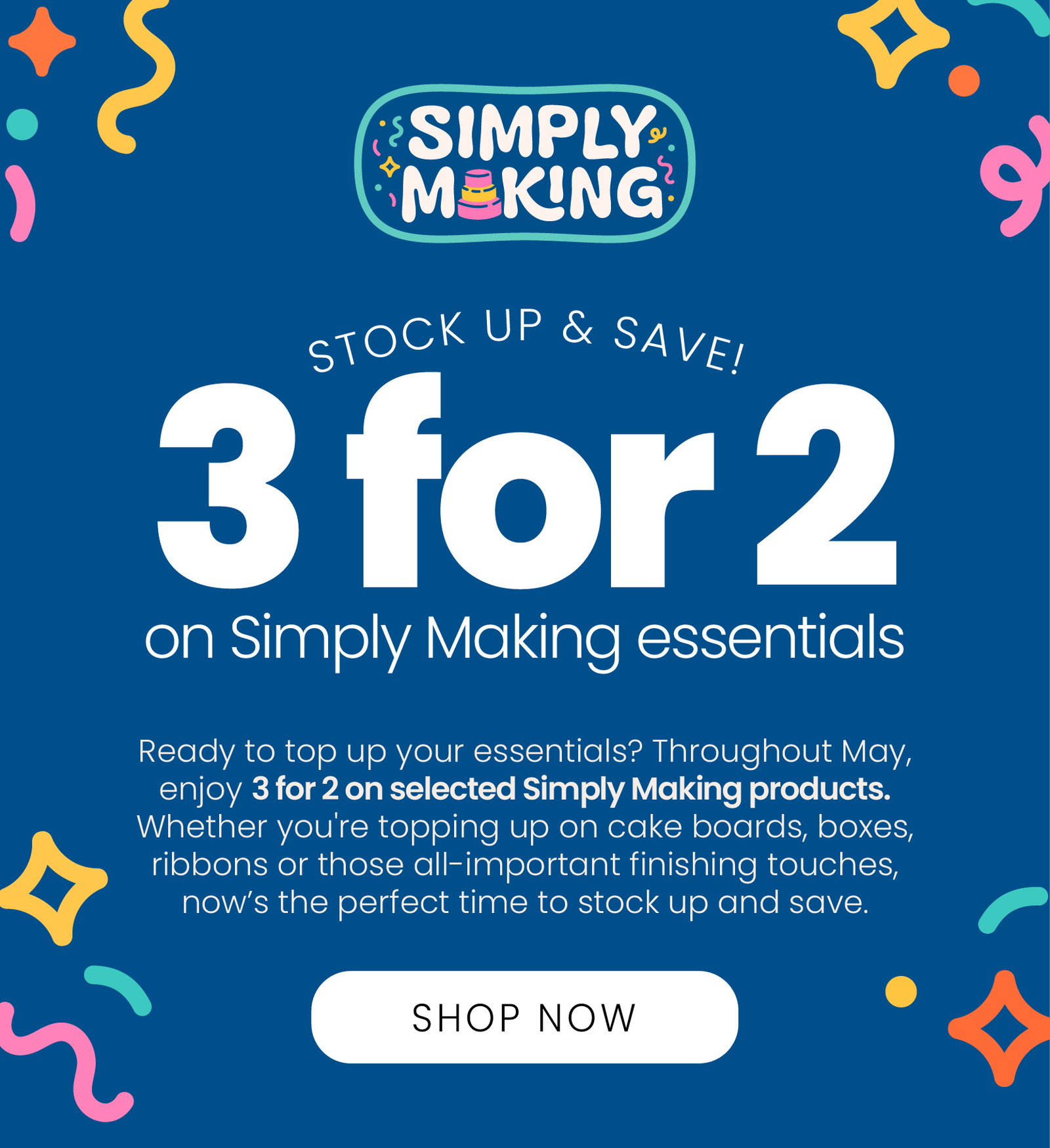 3 for 2 on Simply Making essentials | Shop now