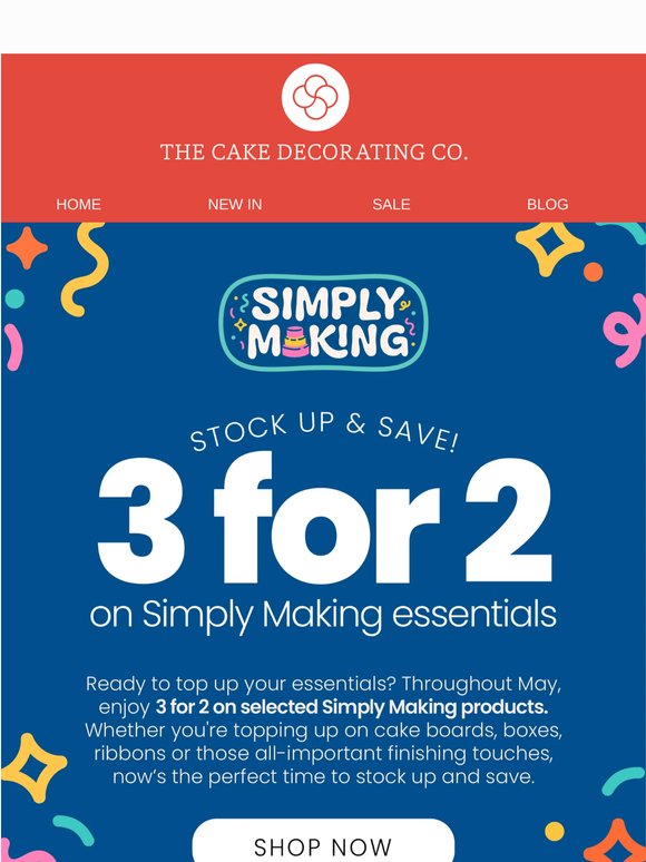 3 for 2 on selected Simply Making essentials!