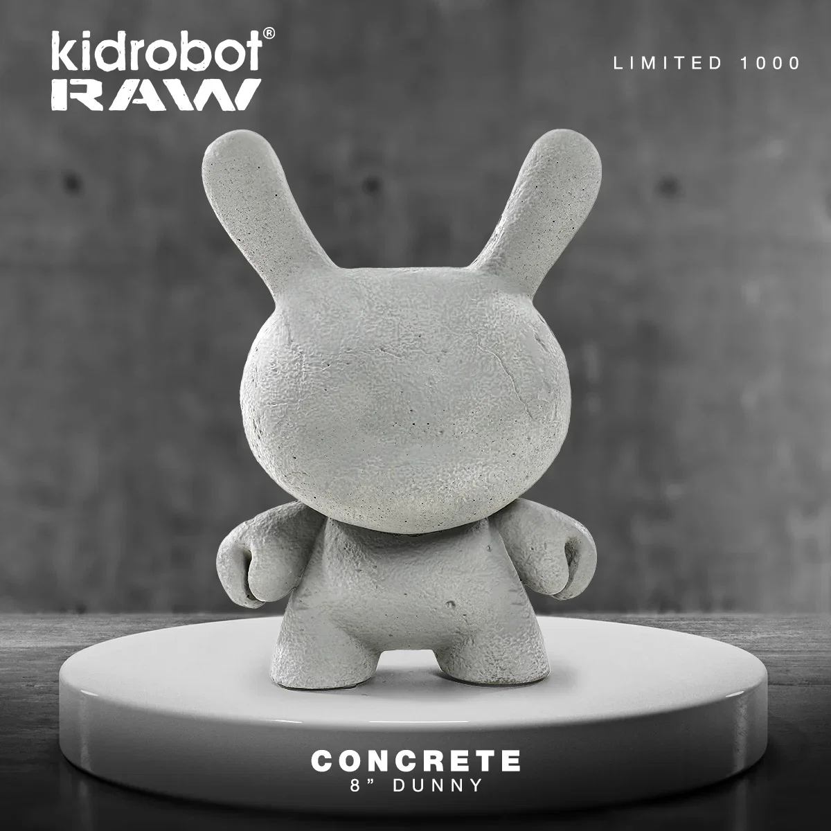 Image of Kidrobot RAW - 8" Concrete Dunny (Limited Edition of 1000)