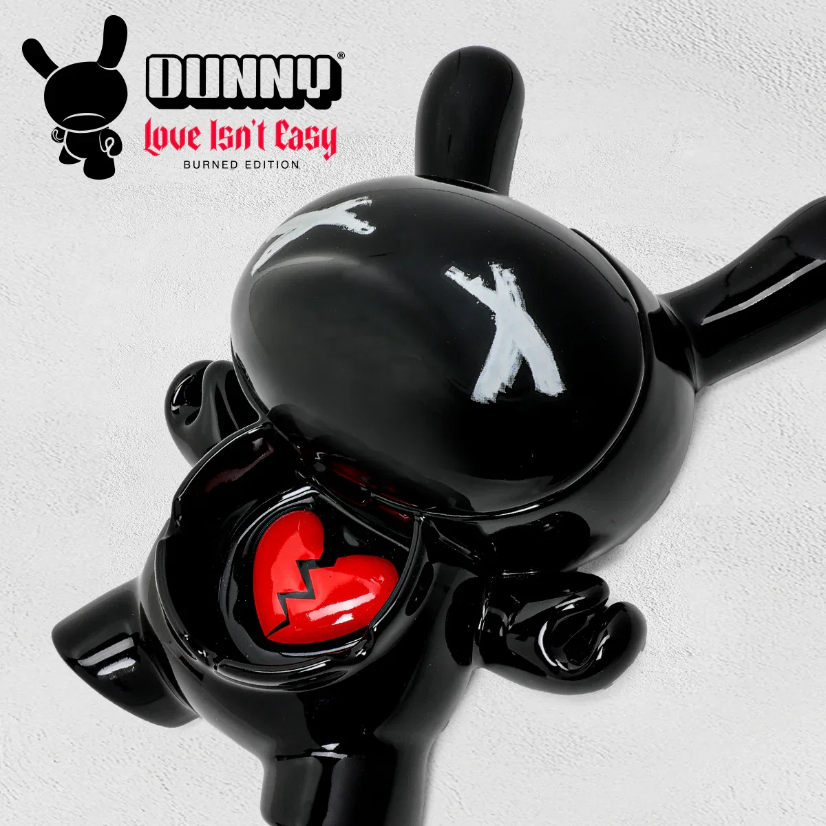 Image of L.I.E. (LOVE ISN’T EASY) Dunny Ceramic Ashtray: BURNED Edition - Kidrobot.com Exclusive
