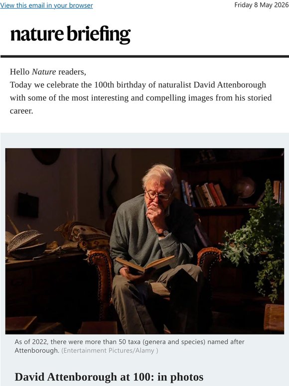 David Attenborough: celebrating the 100th birthday of the broadcaster and naturalist