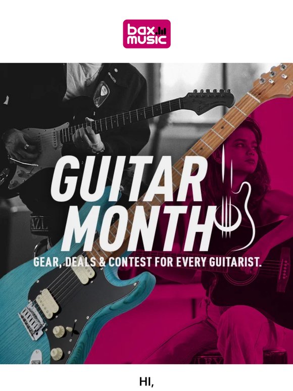 Celebrate Guitar Month with us 🎸