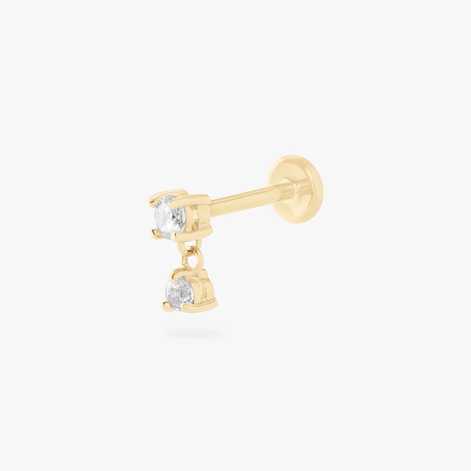 Image of 14K CZ Dangle Flatback
