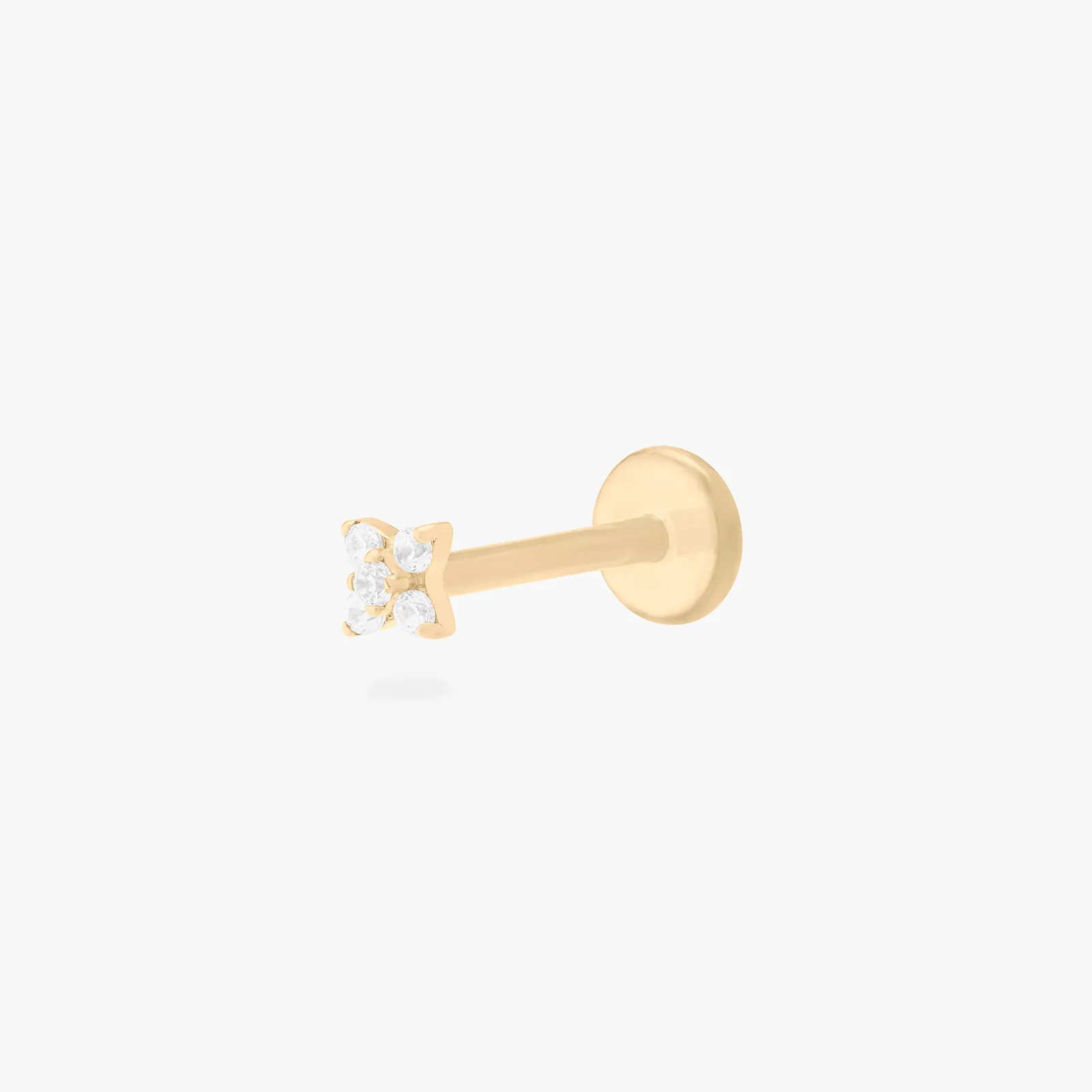 Image of Pave X Flatback Stud