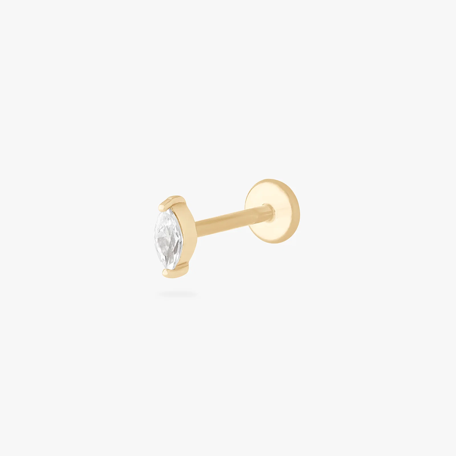 Image of 14K Marquise Flatback