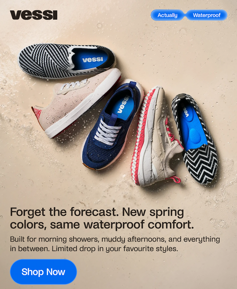 Forget the forecast. New spring colors, same waterproof comfort.