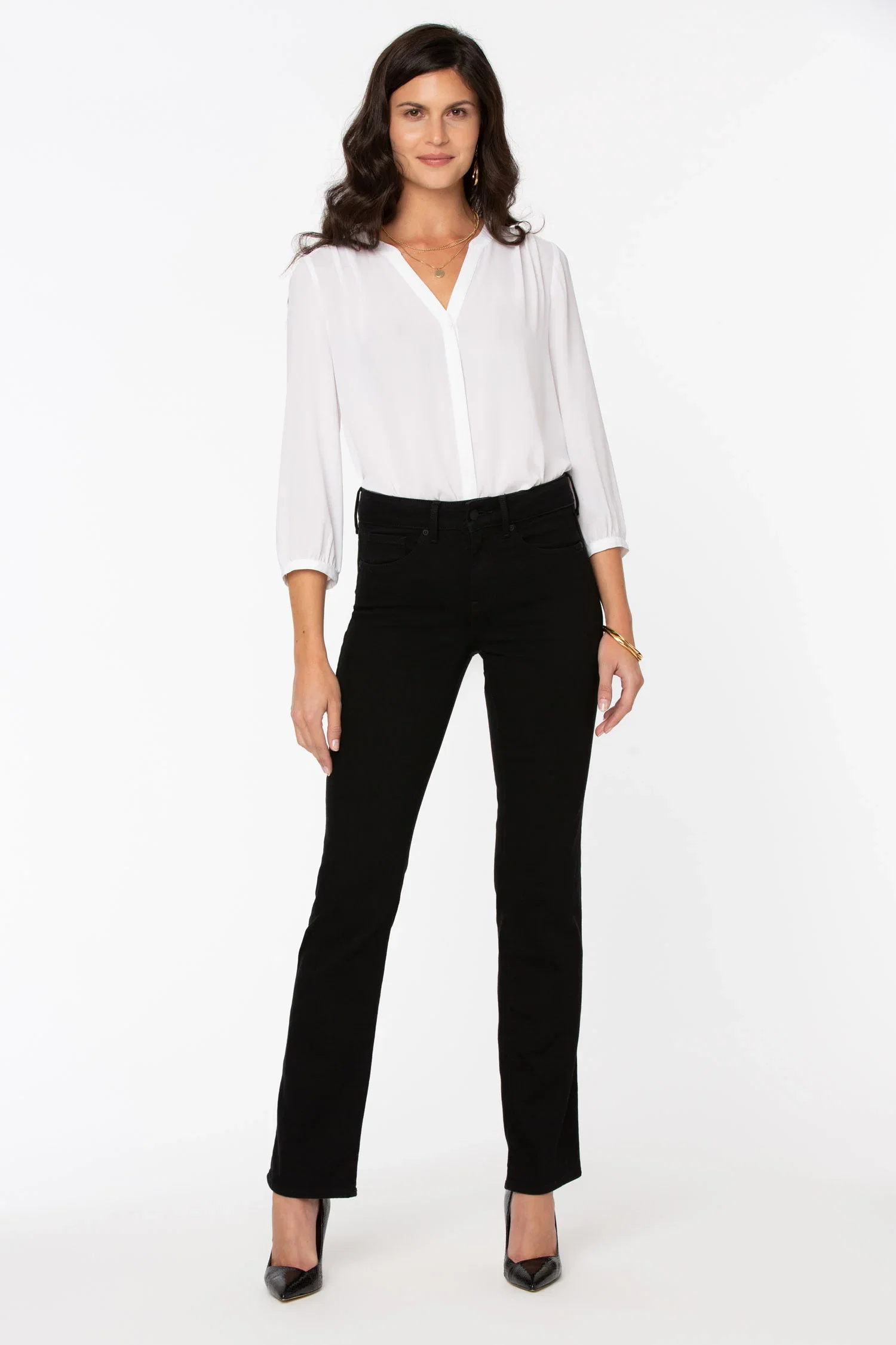 Image of Marilyn Straight Jeans - Black