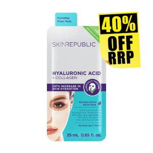 Skin Republic Hyaluronic Acid & Collagen Face Mask 25ml